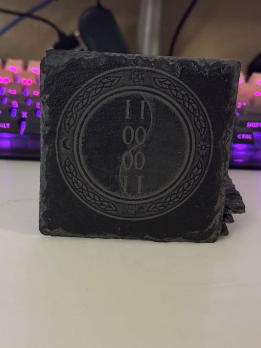 Custom Set of 4 Slate Table Coasters