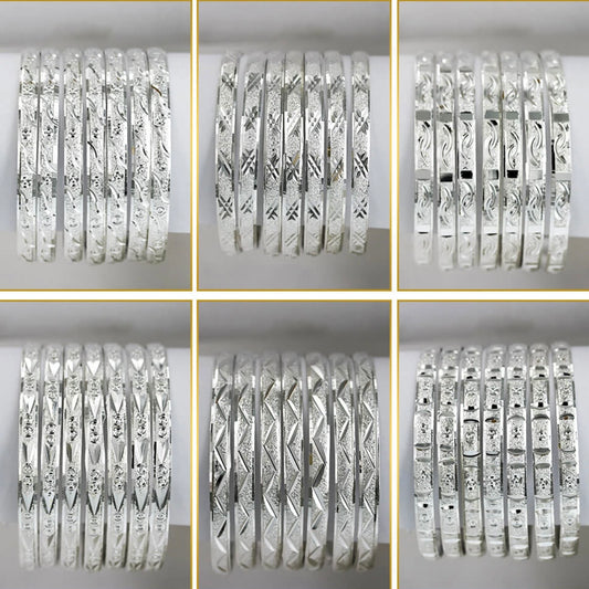 Silver 6 mm Sugar Bangles