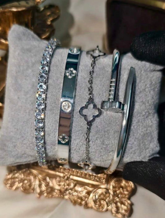 4 Piece Cuff Bracelet Set