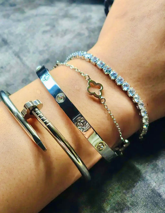 4 Piece Cuff Bracelet Set